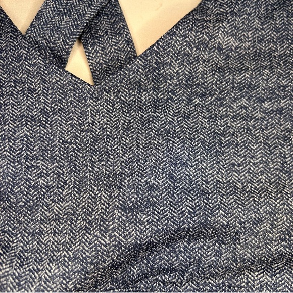 Core 10 Blue Herringbone Crisscross Back Sports Bra‎ | Size M Medium Activewear - Picture 4 of 7